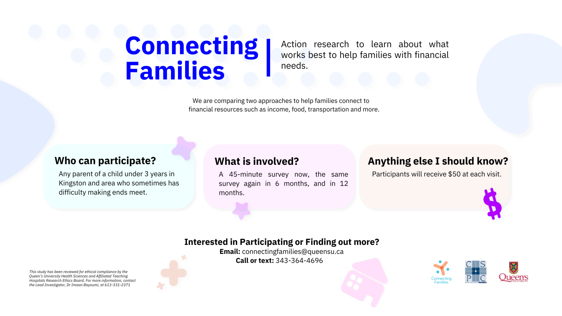 Connecting families information poster